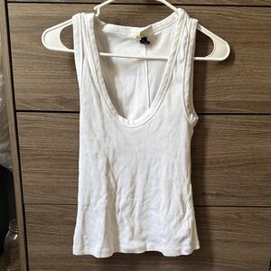 Universal Thread White Ribbed Tank Top